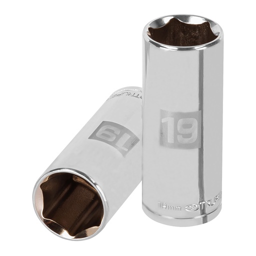 [HC46948] TRUPER DADO D-5019-HM 19MM CUADRO 3/8" LARGO 6 PUNTAS MM
