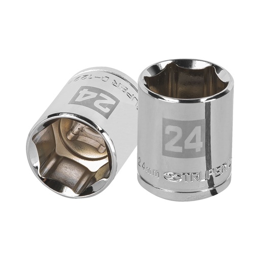 [HC46966] TRUPER DADO D-5424-M 24MM CUADRO 1/2" 6 PUNTAS MM