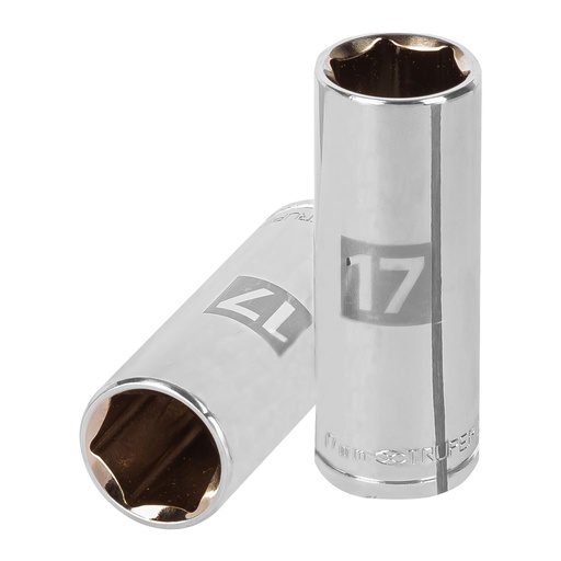 [HC46968] TRUPER DADO D-5017-HM 17MM CUADRO 3/8" LARGO 6 PUNTAS MM