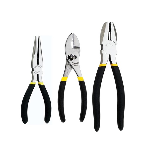 [HC44352] STANLEY JGO D/3PINZAS 95IB90709 MECANICO, PINZA PUNTA, PINZA