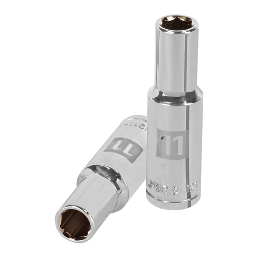 [HC48327] TRUPER DADO 1/2"X11MM 133516 PTS LARGO CROMADO