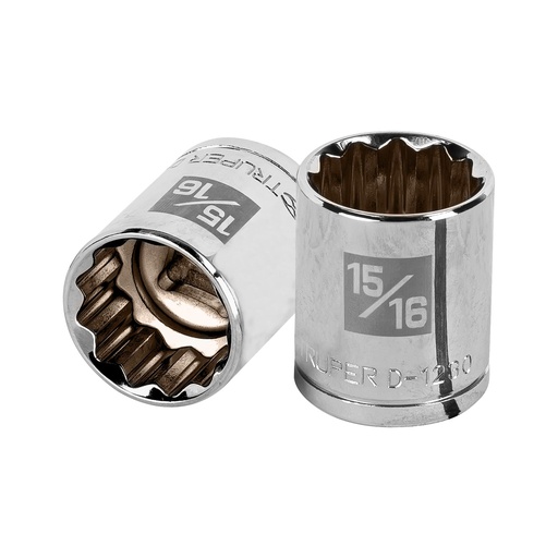 [HC47019] TRUPER DADO D-5430 15/16" CUADRO 1/2" 12 PUNTAS STD