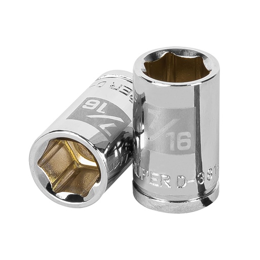 [HC47085] TRUPER DADO D-5214-H 7/16" CUADRO 3/8" 6 PUNTAS STD
