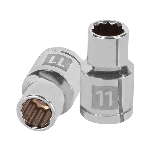 [HC47101] TRUPER DADO 1/2"X11MM 1352512 PTS CORTO CROMADO