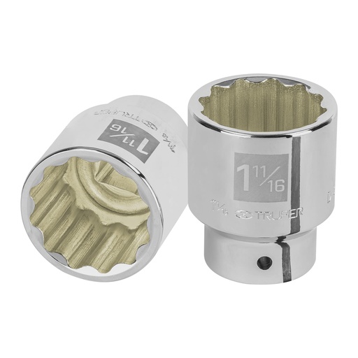 [HC47123] TRUPER DADO D-5554 1 11/16" CUADRO 3/4" 12 PUNTAS STD