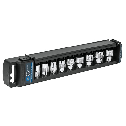 [HC47150] TRUPER DADO JD-3/8X9M CUADRO 3/8" CORTOS 9PZA MM