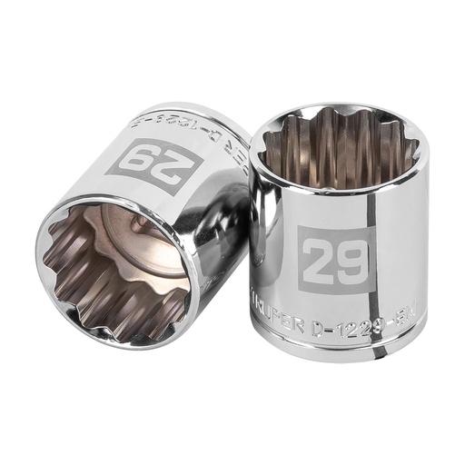 [HC48349] TRUPER DADO D-5429-EM 29MM CUADRO 1/2" 12 PUNTAS MM