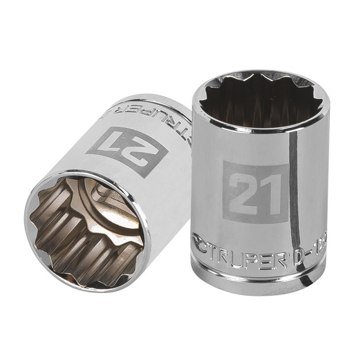 [HC47501] TRUPER DADO D-5421-EM 21MM CUADRO 1/2" 12 PUNTAS MM