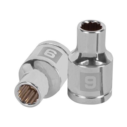 [HC47824] TRUPER DADO D-5409-EM 9MM CUADRO 1/2" 12 PUNTAS MM