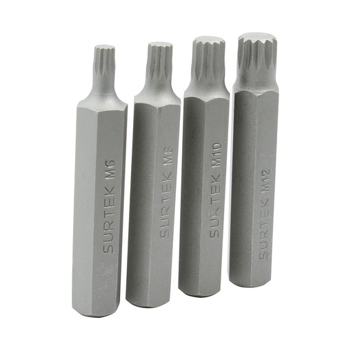 [HC44799] SURTEK JGO PUNTAS 4PZ TRIPLE  CUADRO PFB4