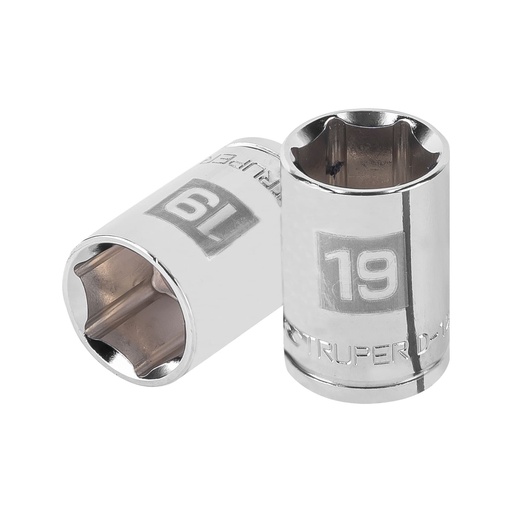 [HC46327] TRUPER DADO D-5419-M 19MM CUADRO 1/2" 6 PUNTAS MM