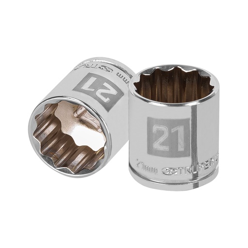 [HC46748] TRUPER DADO D-5221-M 21MM CUADRO 3/8" 12 PUNTAS MM