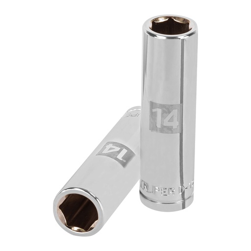[HC48283] TRUPER DADO D-5314-M 14MM CUADRO 1/2" LARGO 6 PUNTAS MM