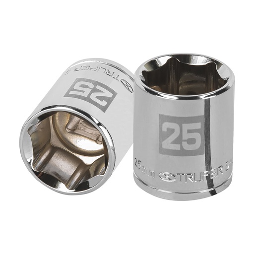 [HC48285] TRUPER DADO D-5425-M 25MM CUADRO 1/2" 6 PUNTAS MM