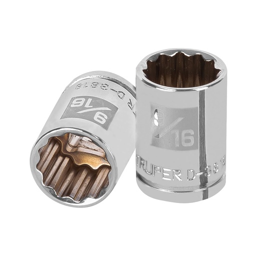 [HC47537] TRUPER DADO D-5218 9/16" CUADRO 3/8" 12 PUNTAS STD