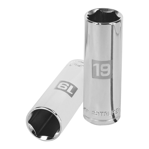 [HC48304] TRUPER DADO D-5319-M 19MM CUADRO 1/2" LARGO 6 PUNTAS MM