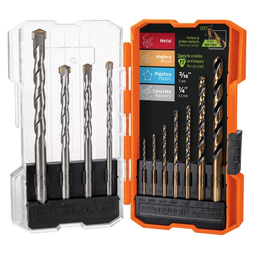 [HC47863] TRUPER JGO BROCAS AV-CONCRETO 11PZ