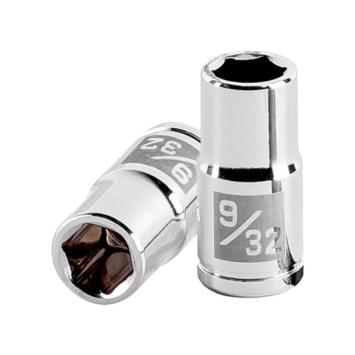 [HC47284] TRUPER DADO D-4709 9/32" CUADRO 1/4" 6 PUNTAS STD