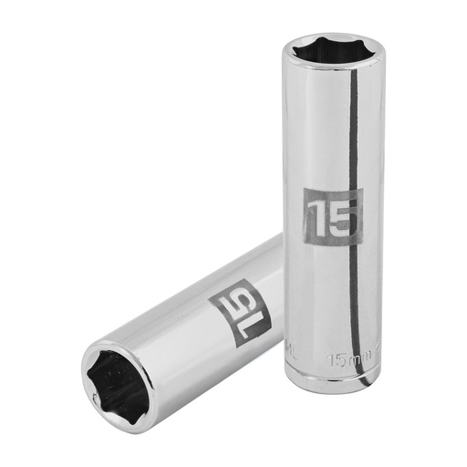 [HC48341] TRUPER DADO D-5315-M 15MM CUADRO 1/2" LARGO 6 PUNTAS MM