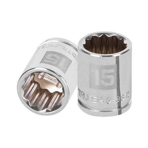 [HC47964] TRUPER DADO D-5215-M 15MM CUADRO 3/8" 12 PUNTAS MM