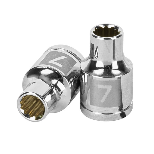 [HC47700] TRUPER DADO D-5227-M 7MM CUADRO 3/8" 12 PUNTAS MM