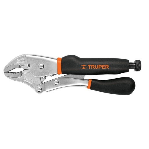 [HC47422] TRUPER PINZA PRESION PPT-10CX 10" MORDAZA CURVA MGO VINIL