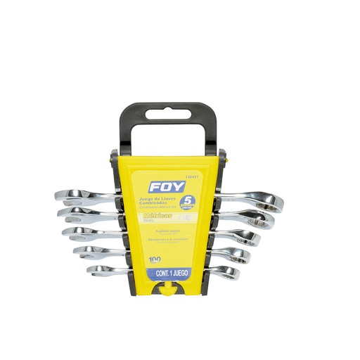 [HC50347] FOY JGO 5 LLAVES COMB MM PUL ESP