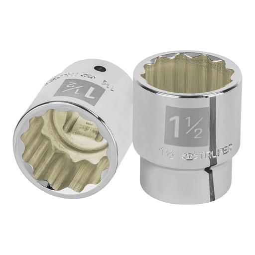 [HC48234] TRUPER DADO D-5548 1 1/2" CUADRO 3/4" 12 PUNTAS STD