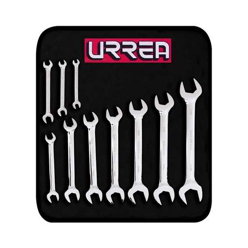 [HC51546] URREA JGO 10 LLAVES ESPANOLAS 30000A 6X7 A 24X27MM
