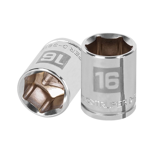[HC48173] TRUPER DADO D-5216-HM 16MM CUADRO 3/8" 6 PUNTAS MM