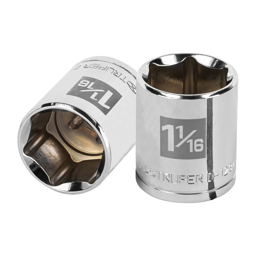 [HC51192] TRUPER DADO 1/2" STD 6 PTS 1-1/16D-1234-H