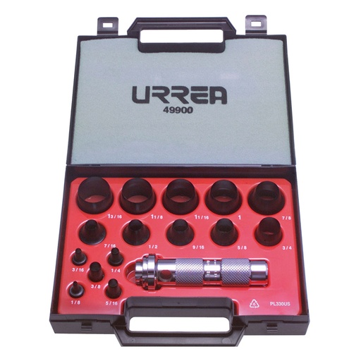 [HC51995] URREA JG SACABOCADOS 16PZ 1/8" A   1-3/16" 49900