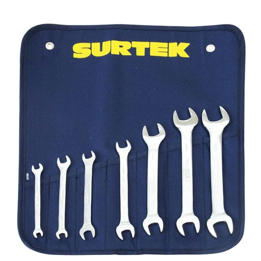 [HC51936] SURTEK JGO 7 LLAVES ESPANOLAS E01M 6X7 A 18X19MM