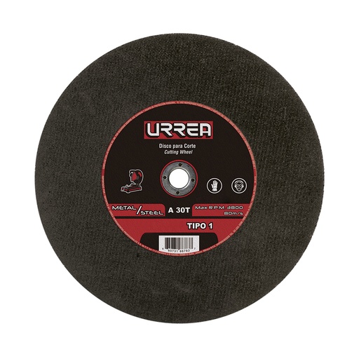 [HC51114] URREA DISCO ABRAS CTE MET 14" PLANO