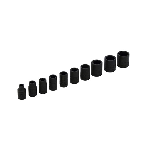 [HC51067] URREA JGO 10PZ DADOS IMP 1/4 6PT MM