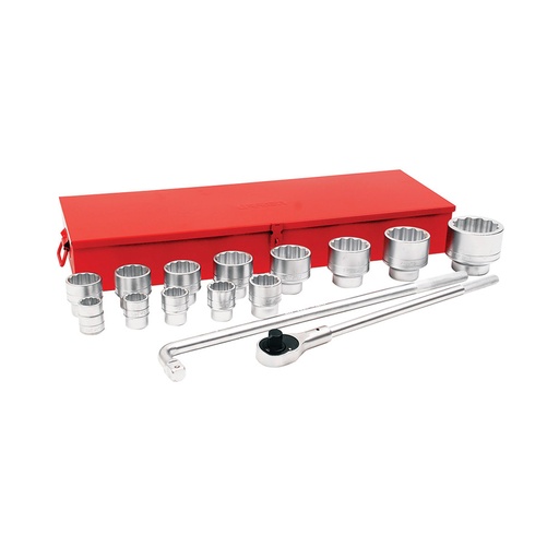 [HC52058] URREA JGO 15PZ DADOS ACC 1" CAJA MET