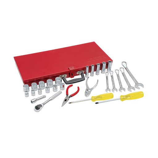 [HC52541] URREA JGO 27PZ DE HTAS 3/8 5003B CJMETALICA